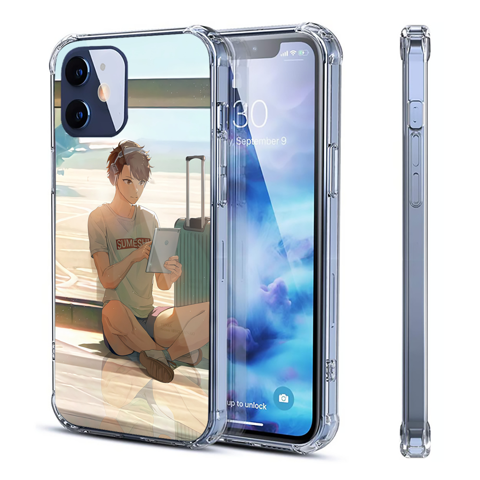 （画像用） ハイキュー!! Haikyu!! 【iPhone 12シリーズ対応】透明スマホケース（クリアソフトケース）